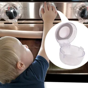 Botão do fogão protegido